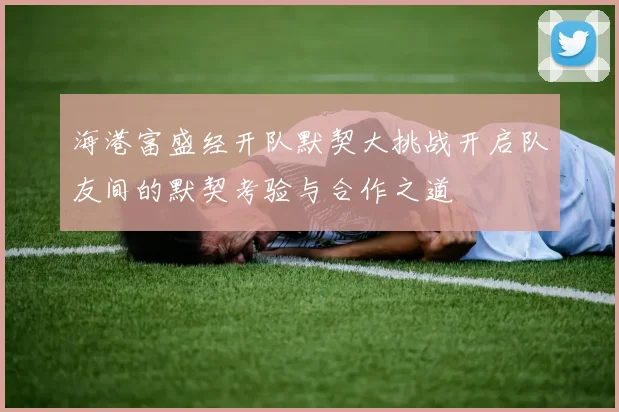 海港富盛经开队默契大挑战开启队友间的默契考验与合作之道